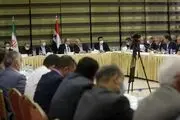 نشست بیش از ۵۰ فعال اقتصادی و تجار و بازرگانان ایرانی و سوری