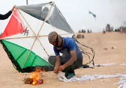 نوع جدید بالن‌های آتش‌زای غزه/عکس