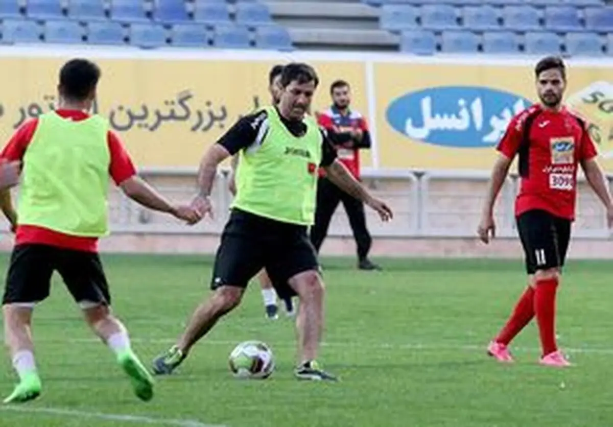 باقری مرد همیشه حاضر در تمرین پرسپولیس 