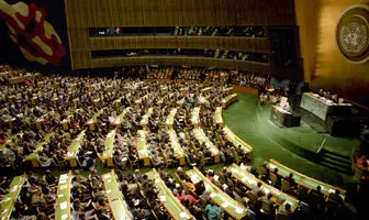 مجرم صدر مجلس سازمان ملل نشست و رای صادر کرد! 