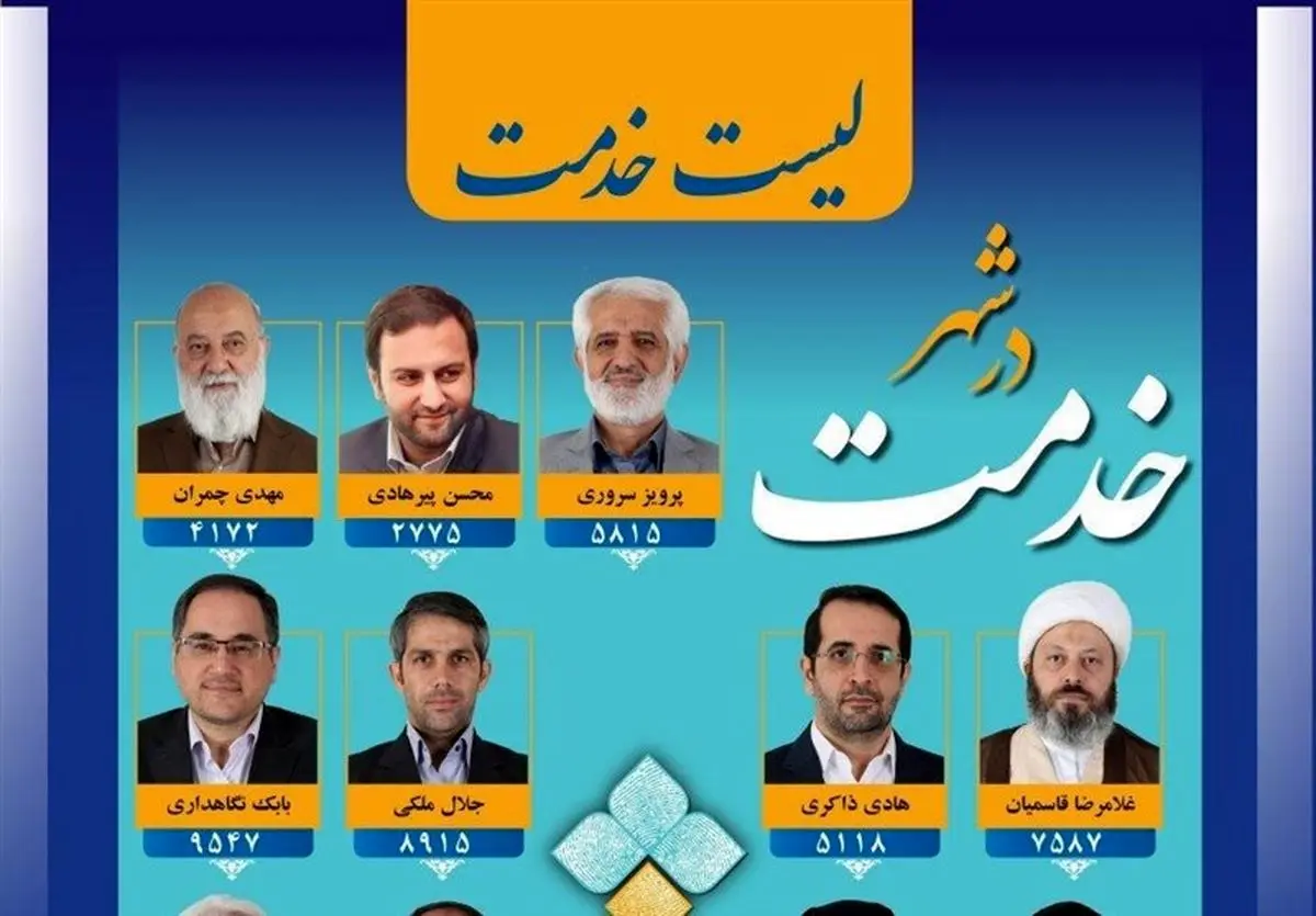 نامه لیست خدمت به علی لاریجانی