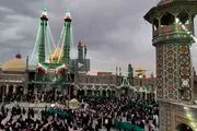 ببینید| جشن میلاد امام رضا (ع) در حرم رضوی و حضرت معصومه (س)