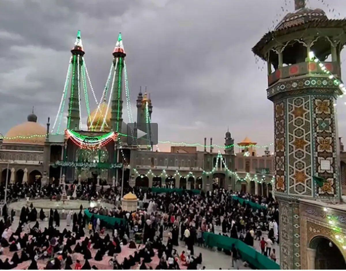 ببینید| جشن میلاد امام رضا (ع) در حرم رضوی و حضرت معصومه (س)