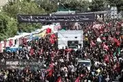 پیاده‌روی جاماندگان اربعین در تهران 
