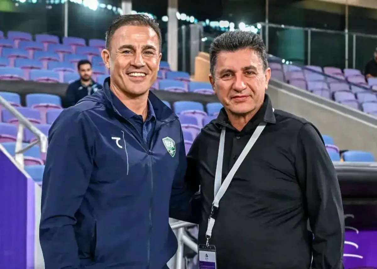 قاب زیبای امیر قلعه‌نویی و فابیو کاناوارو