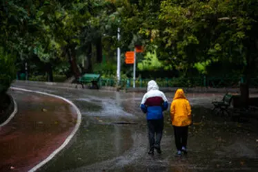 باران پاییزی در تهران/ گزارش تصویری 