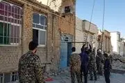 حضور نیروهای امداد و نجات بسیج شهرداری در مناطق زلزله زده/ گزارش تصویری