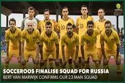 لیست تیم ملی استرالیا برای جام جهانی