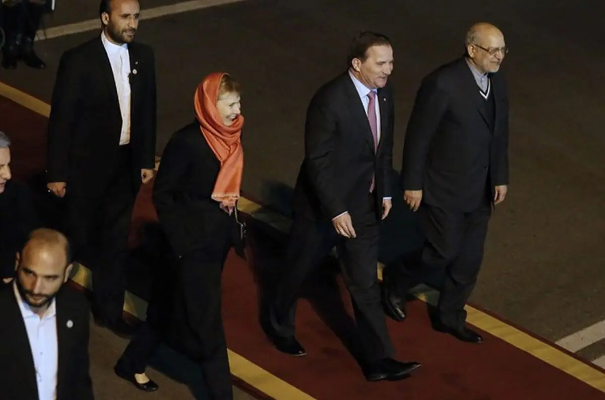 نخست وزیر سوئد وارد تهران شد