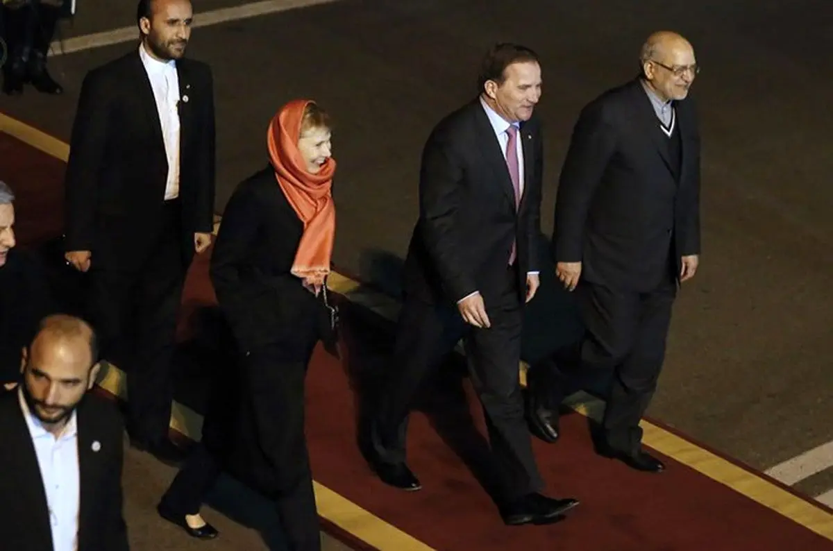 نخست وزیر سوئد وارد تهران شد