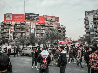 تجمع میلیونی در بغداد برای بزرگداشت سالگرد شهادت حاج قاسم و المهندس/گزارش تصویری