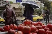 تصاویری زیبا از بارش باران پاییزی در تهران/ گزاش تصویری