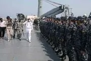 اهتزاز پرچم ایران در ۷ دریا با ناوگروه ۷۵ نیروی دریایی ارتش