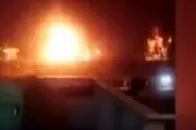 انتشار فیلم انفجار نفتکش انگلیسی در بندر جده/ فیلم