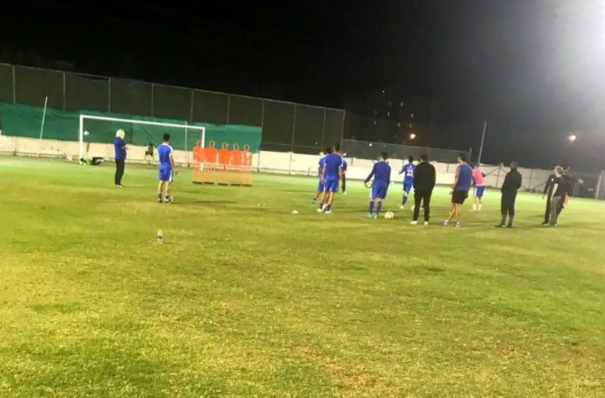 تمرین استقلالی ها پیش از دیدار مقابل الهلال