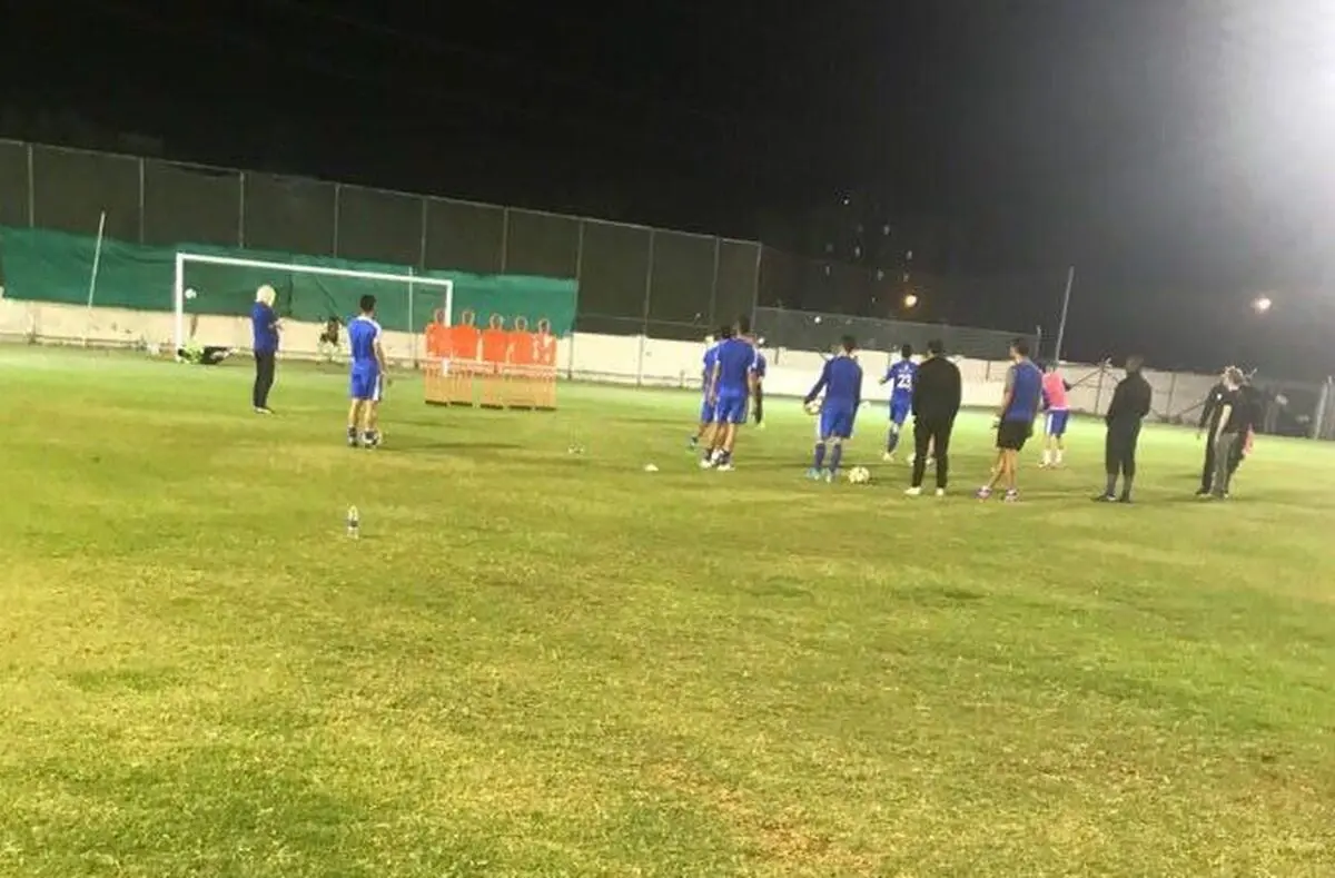 تمرین استقلالی ها پیش از دیدار مقابل الهلال