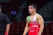 کولاک کشتی گیر جوان ایرانی در دور نخست مسابقات جهانی کشتی

