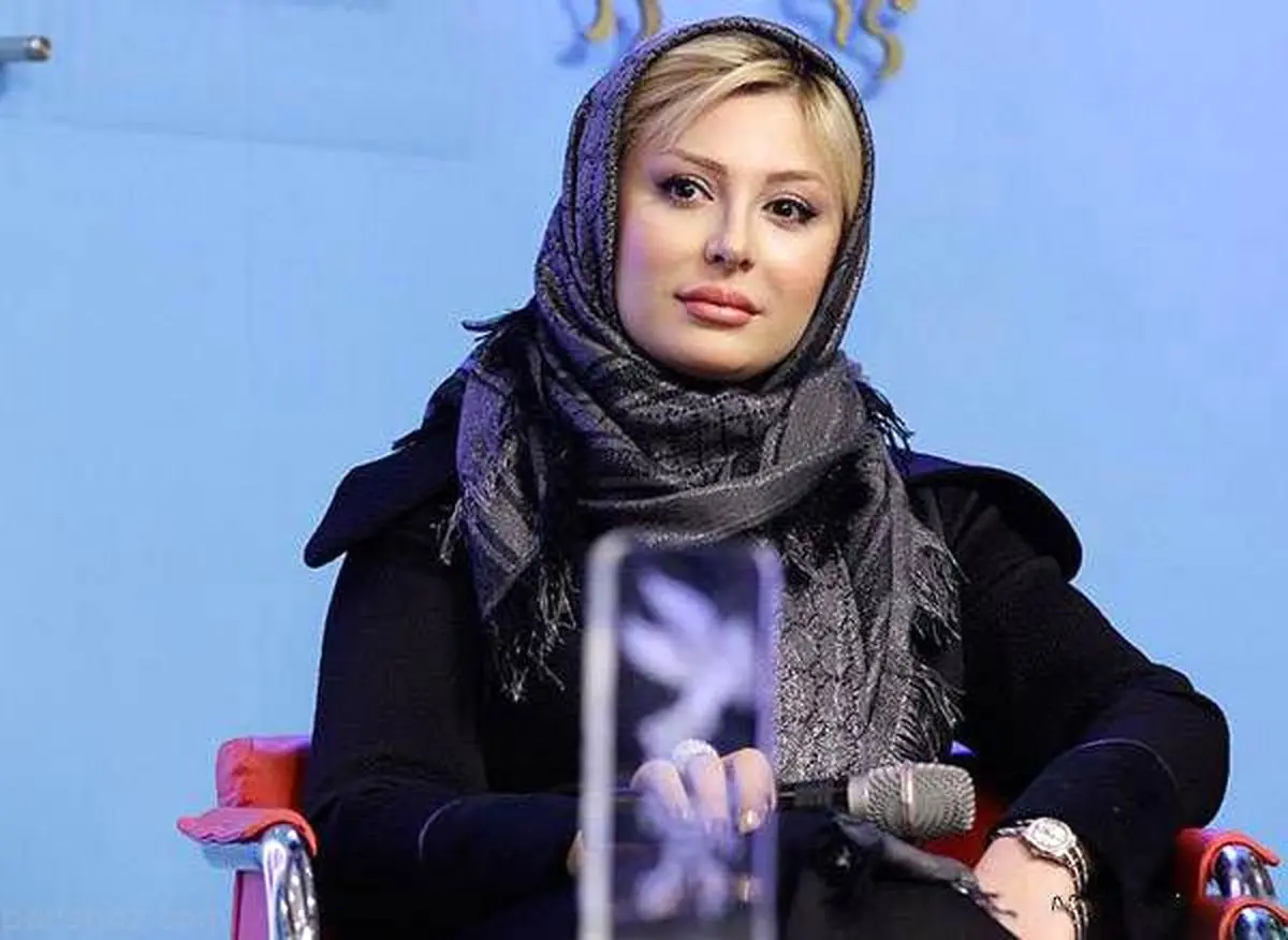سلفی نیوشا ضیغمی با تانکر ته باغ /عکس