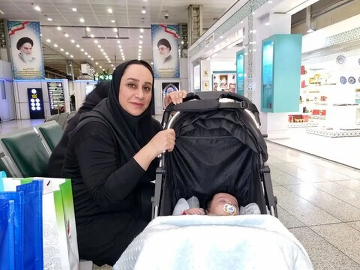 تصاویر حضور متفاوت ساره جوانمردی با نوزادش در هانگژو