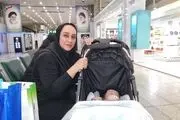 تصاویر حضور متفاوت ساره جوانمردی با نوزادش در هانگژو