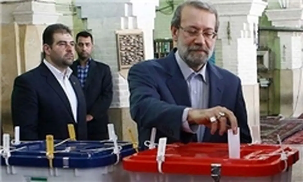 لاریجانی:حضور مردم در انتخابات کارآمدی کشور را رقم می‌زند
