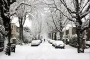 پل عابری که یخ زد/ عکس