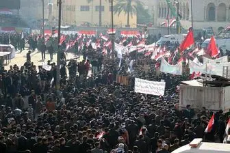خروش میلیونی در میدان التحریر بغداد/راهپیمایی «شهادت و حاکمیت»