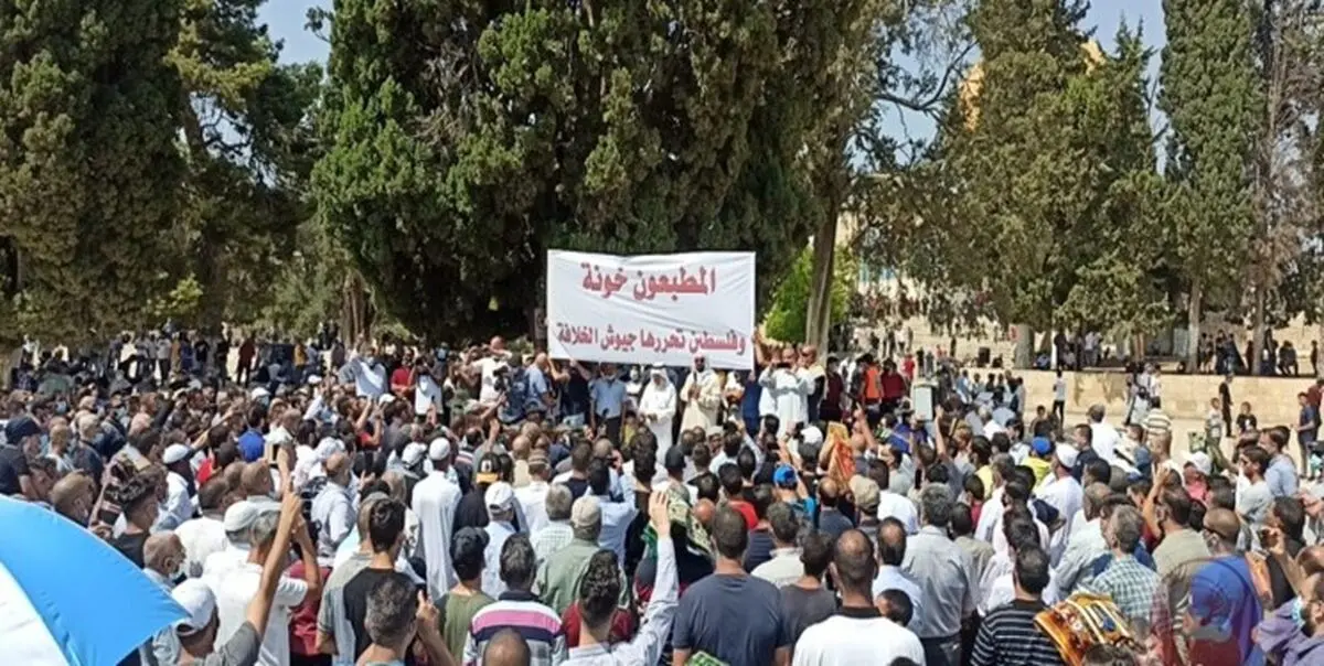 تجمع‌ هزاران فلسطینی در قدس