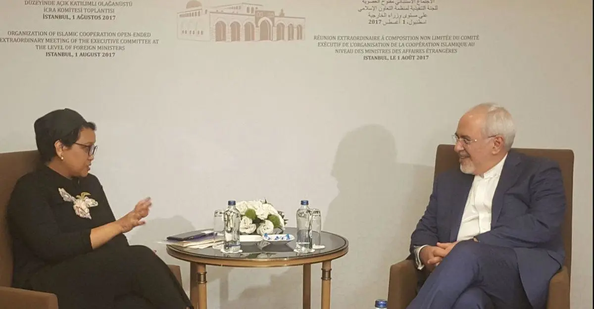 وزیر امور خارجه اندونزی با ظریف دیدار کرد