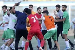 درگیری عجیب در فوتبال ایران با ۴ مجروح