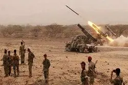 حمله موشکی یمنی ها به متجاوزان سعودی