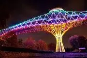پل طبیعت همرنگ پرچم ایران می‌شود
