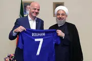 دعوت رسمی رئیس فیفا از حسن روحانی برای حضور در جام جهانی+عکس