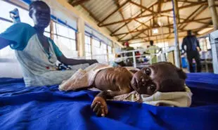 بحران گرسنگی در سودان جنوبی + عکس