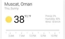 ایران - عمان در گرمای شدید مسقط