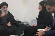 دیدار نماینده سازمان ملل با آیت‌الله سیستانی در نجف اشرف