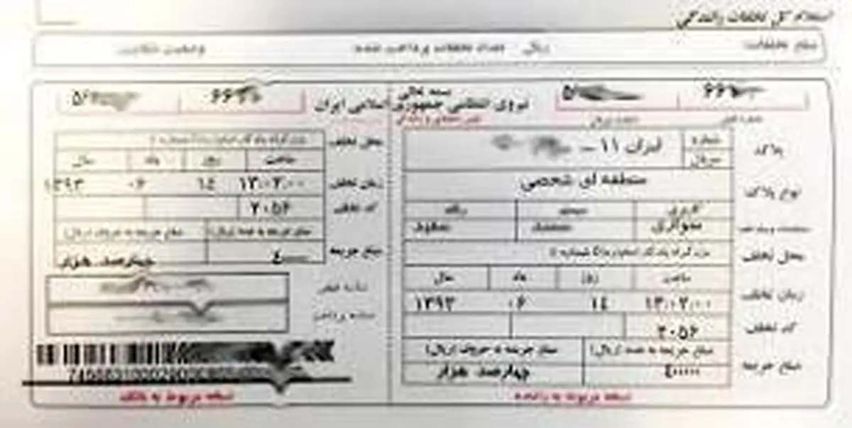 چگونگی دریافت خلافی خودرو به صورت تلفنی