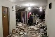 تخریب منزل مسکونی براثر انفجار گاز
