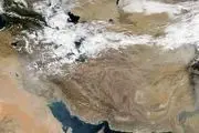 تصویر ماهواره‌ای از وضعیت جوی امروز ایران