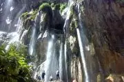 آبشاری زیبا در آمل/ عکس