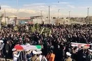 مراسم تشییع پیکر شهدای سانحه هواپیمای بوئینگ ۷۰۷ برگزار شد