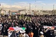 مراسم تشییع پیکر شهدای سانحه هواپیمای بوئینگ ۷۰۷ برگزار شد