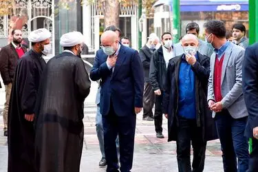 حضور قالیباف در مراسم ختم آیت الله مجتهد شبستری