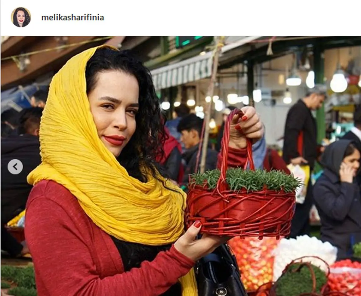 ملیکا شریفینیا با چهره پانسمانشده در تلویزیون