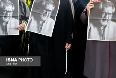 مراسم تشییع نادر طالب‌زاده/گزارش تصویری