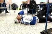 مانور ایمنی مقابل زلزله در آبدان برگزار شد
