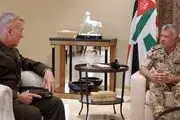 دیدار فرمانده تروریست‌های «سنتکام» با شاه اردن