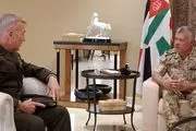 دیدار فرمانده تروریست‌های «سنتکام» با شاه اردن