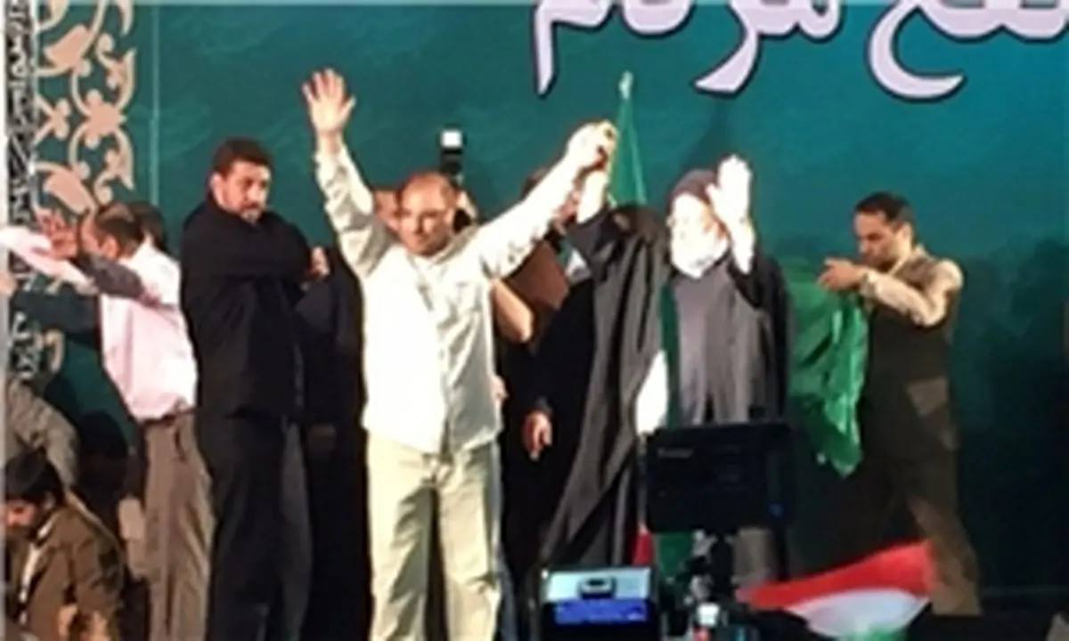 رئیسی دست قالیباف را بالا برد