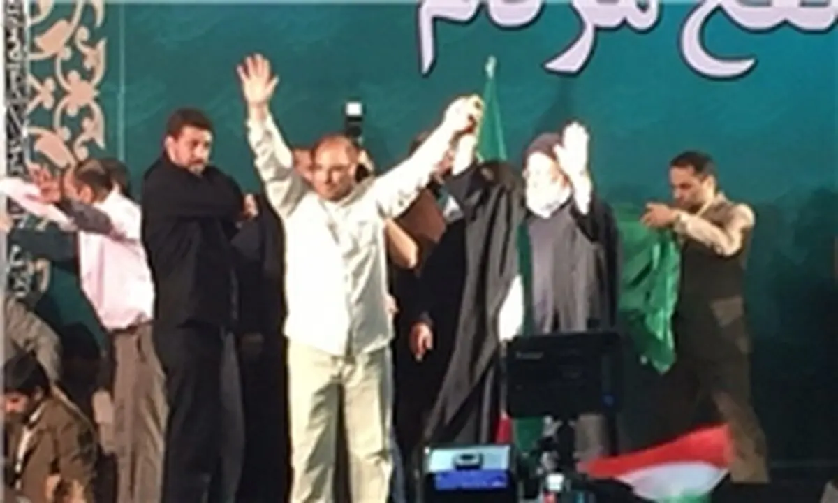رئیسی دست قالیباف را بالا برد